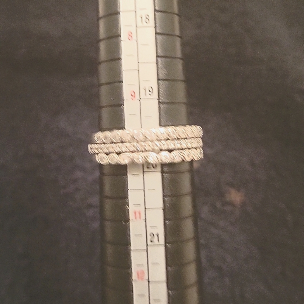 Stacking CZ ladies bands